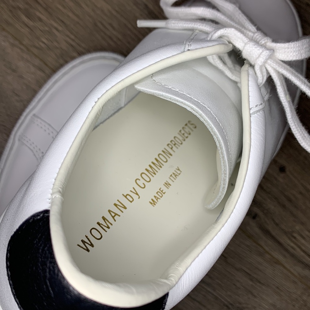 Common Projects White and Black Sneakers - Picture 9 of 10